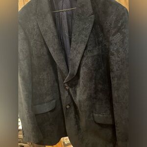 Black Robert Graham Blazer with Paisley Detailing